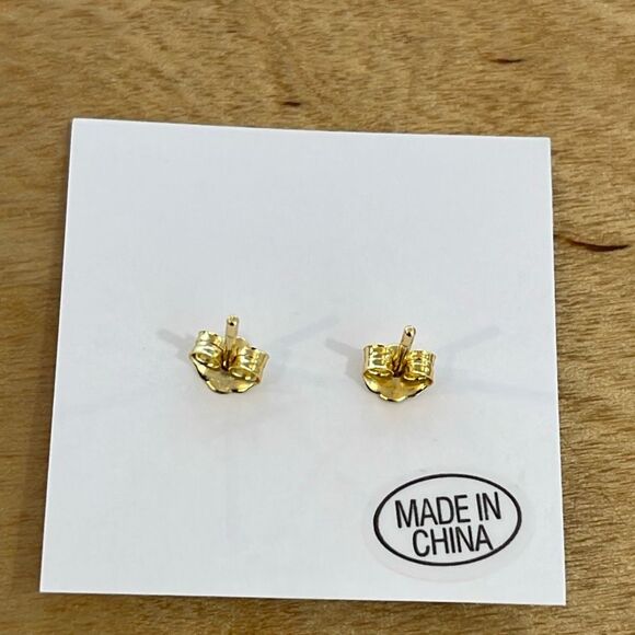 JaxKelly‎ Moon Drop Earrings w/Rose Quartz - Picture 3 of 3